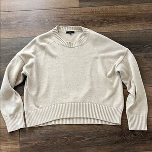 Quince Cream Crewneck Sweater Sz S
